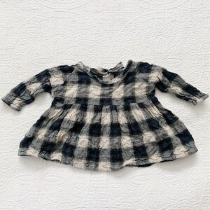 Figge School Girl Cotton Plaid‎ Blouse